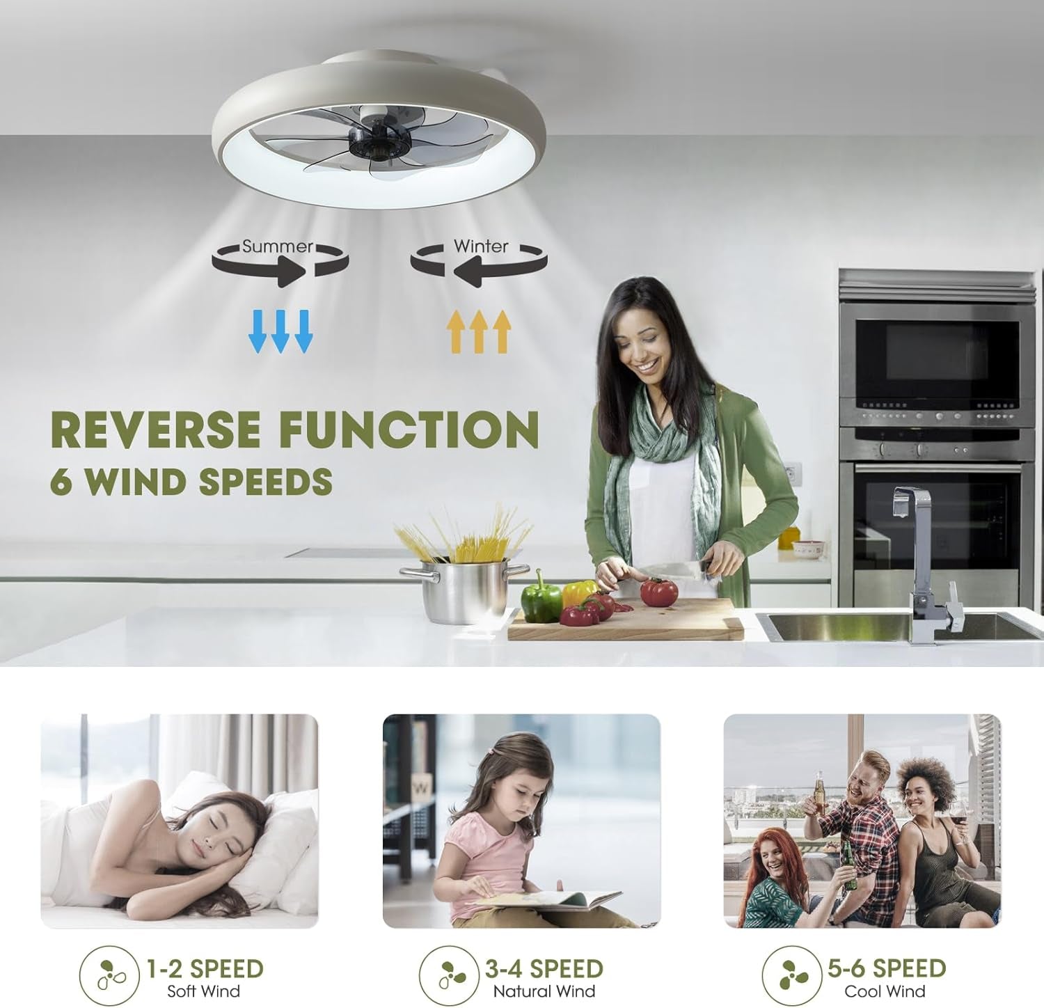Ventilateur de Plafond Moderne